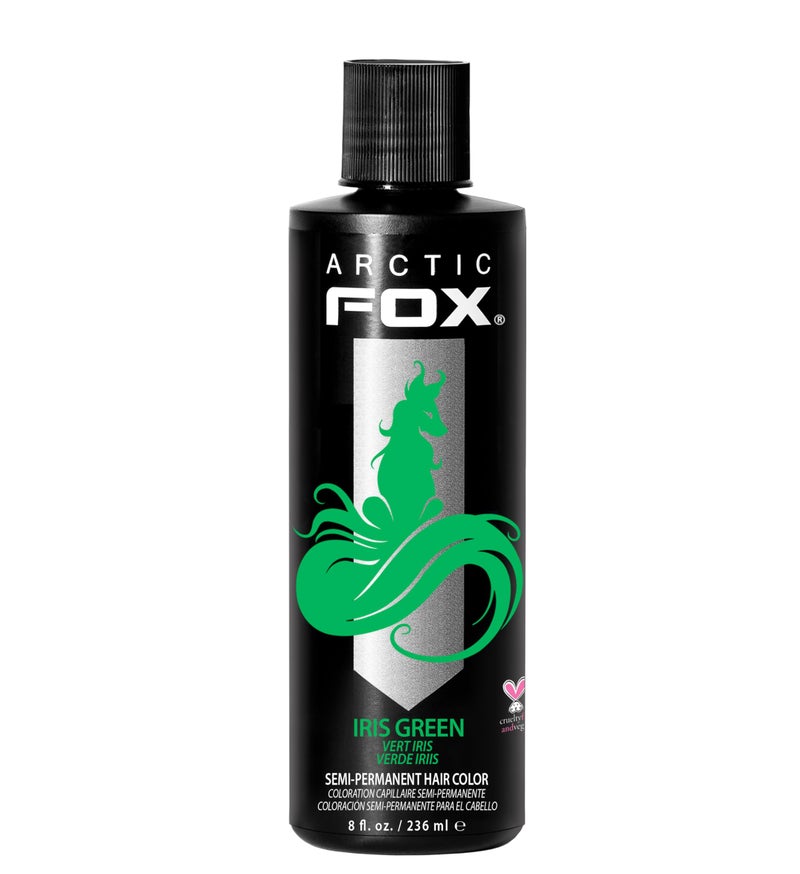 ARCTIC FOX Vegan and CrueltyFree SemiPermanent Hair Color Dye 8 Fl Oz IRIS GREEN